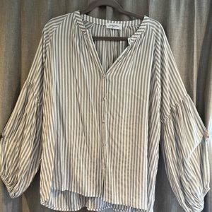 Carly Jean Los Angeles Striped Blouse